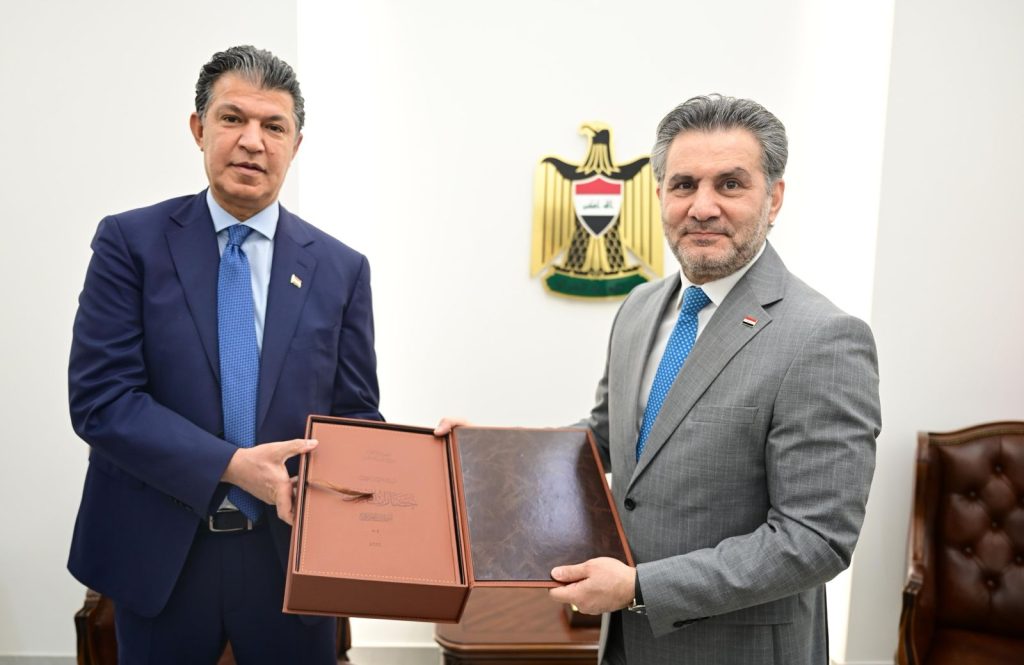 رئيس الجهاز التنفيذي لهيأة الإعلام والاتصالات يستقبل رئيس شبكة الإعلام العراقي لبحث التعاون المشترك