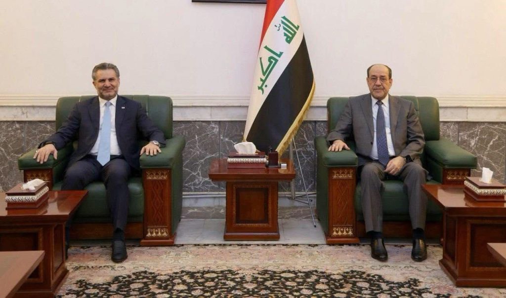 رئيس الجهاز التنفيذي لهيأة الإعلام والاتصالات السيد بليغ أبو كلل يلتقي رئيس ائتلاف دولة القانون السيد نوري المالكي